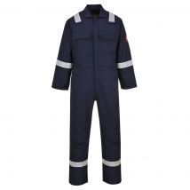 BizWeld Mens Iona Flame Resistant Coverall Navy Blue 2XL 34"