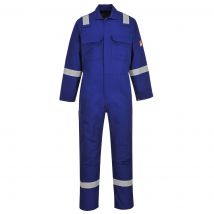 BizWeld Mens Iona Flame Resistant Coverall Royal Blue M 32"