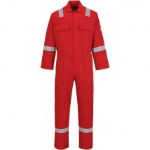 BizWeld Mens Iona Flame Resistant Coverall Red L 32"