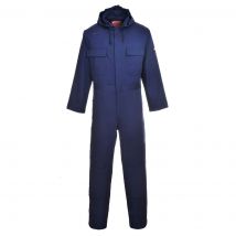 BizWeld Mens Flame Resistant Hooded Coverall Navy L