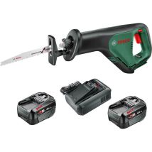 Bosch ADVANCEDRECIP P4A 18v Cordless Recipro Saw 2 x 4ah Li-ion Battery Charger No Case