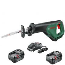 Bosch ADVANCEDRECIP P4A 18v Cordless Recipro Saw 2 x 4ah Li-ion Battery Charger No Case