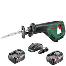 Bosch ADVANCEDRECIP P4A 18v Cordless Recipro Saw 2 x 6ah Li-ion Battery Charger No Case