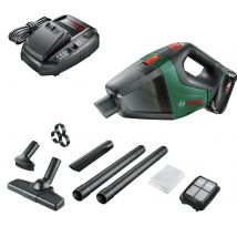 Bosch UNIVERSALVAC P4A 18v Cordless Hand Vacuum Cleaner 1 x 2.5ah Li-ion Battery Charger No Case