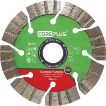 Coreplus General Purpose Hybrid Turbo Diamond Blade 115mm 2.8mm 22mm