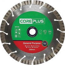Coreplus General Purpose Hybrid Turbo Diamond Blade 230mm 2.8mm 22mm