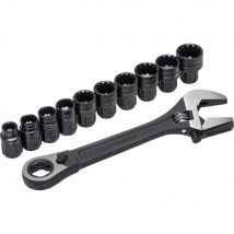 Crescent 11 Piece X6 Pass Thru Adjustable Wrench Set