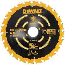 DeWalt Elite Extreme Framing Circular Saw Blades 190mm 24T 30mm