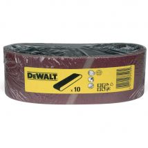 DeWalt 75 x 533mm Sanding Belts 75mm x 533mm 220g Pack of 10