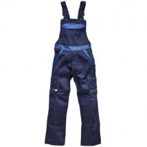 Dickies Mens Industry 300 Two Tone Work Bib and Brace Navy / Royal 30" 30"
