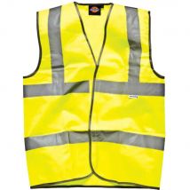 Dickies Hi Vis Safety Highway Waistcoat Yellow L