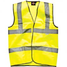 Dickies Hi Vis Safety Highway Waistcoat Yellow 2XL