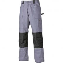 Dickies Mens Grafter Duo Tone 290 Trousers Grey / Black 46" 33"