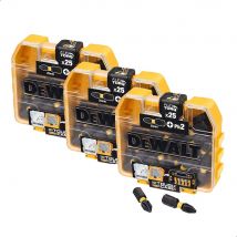 DeWalt 75 Piece Tough Case Torsion Flex Torq Phillips Screwdriver Bit Set PH2 25mm Pack of 75
