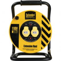 Defender Industrial Trade Cable Reel 110v 50m