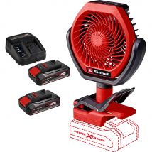 Einhell GC-CF 18/110 Li 18v Cordless Brushless Air Fan 2 x 2.5ah Li-ion Battery Charger
