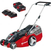 Einhell GE-CM 43 Li M 36v Cordless Brushless Lawnmower 430mm 2 x 4ah Li-ion Twin or Dual Battery Charger