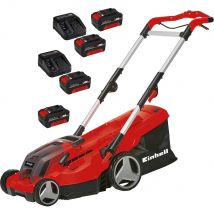 Einhell GE-CM 36/37 Li 36v Cordless Lawnmower 370mm 4 x 4ah Li-ion Twin or Dual Battery Charger