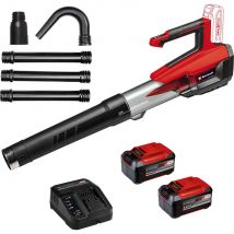 Einhell Professional GP-LB 18/200 Li E GK 18v Cordless Leaf Blower and Gutter Cleaning Kit 2 x 5.2ah Li-ion Battery Charger