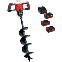 Einhell Professional GP-EA 18/150 Li BL 18v Cordless Brushless Earth Drill Auger 3 x 4ah Li-ion Battery Charger