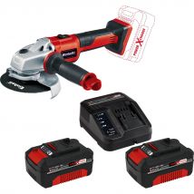 Einhell Professional AXXIO 18v Cordless Brushless Angle Grinder 115mm 2 x 4ah Li-ion Charger No Case