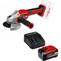 Einhell Professional AXXIO 18/125 Q 18v Cordless Brushless Angle Grinder 125mm 1 x 5.2ah Li-ion Battery Charger No Case