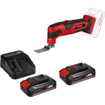 Einhell TC-MG 18 Li 18v Cordless OIS Oscillating Multi Tool 2 x 2.5ah Li-ion Battery Charger No Case