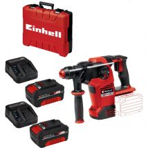 Einhell Professional HEROCCO 36/28 36v Cordless Brushless SDS Plus Rotary Hammer Drill 2 x 4ah Li-ion Twin or Dual Battery Charger Case