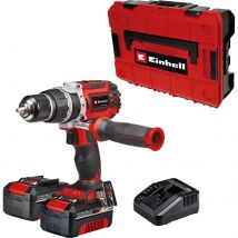 Einhell Professional TP-CD 18/60 Li-i BL 18v Cordless Combi Drill 2 x 4ah Li-ion Battery Charger Case