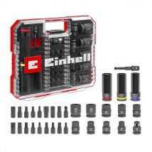 Einhell 32 Piece 1/2" Drive Impact Socket & Bit Set in XL Case 1/2"