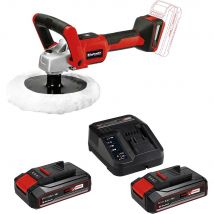 Einhell CE-CP 18/180 Li 18v Cordless Polisher and Sander 180mm 2 x 2.5ah Li-ion Battery Charger No Case