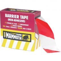Everbuild Non Adhesive Barrier Tape Red / White 72mm 500m