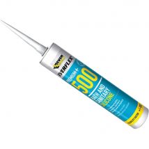 Everbuild 500 Bath and Sanitary Silicone Sealant Clear 310ml
