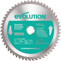 Evolution Aluminium Cutting Saw Blade 180mm 54T 20mm
