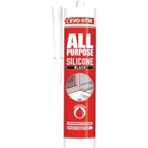 Evo-stik All Purpose Flexible Silicone Sealant Black 310ml