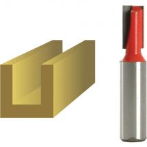 Faithfull Two Flute Straight Router Cutter 10mm 19mm 1/2"