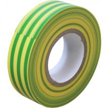 Faithfull PVC Electricial Tape Yellow / Green 19mm 20m