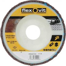 Flexovit Abrasive Flap Disc 115mm 80g