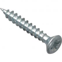 Forgefix Multi Purpose Zinc Plated Screws 3.5mm 30mm Pack of 200