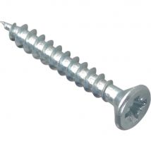 Forgefix Multi Purpose Zinc Plated Screws 4mm 30mm Pack of 200