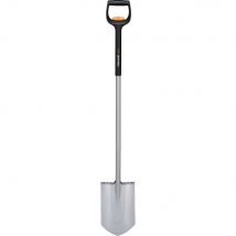 Fiskars XACT Telescopic Pointed Garden Spade 1.3m