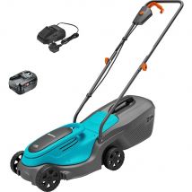 Gardena POWERMAX 30 P4A 18v Cordless Rotary Lawnmower 300mm 1 x 6ah Li-ion Battery Charger