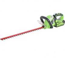 Greenworks G40HT61 40v Cordless Hedge Trimmer 610mm 1 x 2ah Li-ion Battery Charger