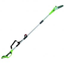 Greenworks G24PS 24v Cordless Telescopic Pole Tree Pruner 1 x 2ah Li-ion Battery Charger