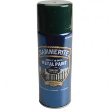 Hammerite Smooth Finish Aerosol Spray Metal Paint Dark Green 400ml