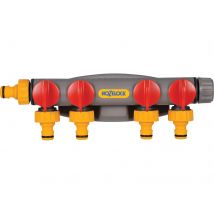 Hozelock 4 Way Threaded Tap Hose Pipe Connector 21 & 26.5mm