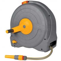 Hozelock Floor Standing Fast Hose Reel 1/2" / 12.5mm 40m Grey & Yellow