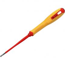 Hultafors VDE Insulated Slotted Screwdriver 3mm 100mm