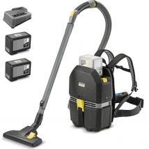 Karcher BVL 3/1 BP Professional 36v Cordless Backpack Vacuum Cleaner 2 x 7.5ah Li-ion Battery Charger