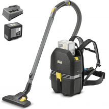 Karcher BVL 3/1 BP Professional 36v Cordless Backpack Vacuum Cleaner 1 x 6ah Li-ion Battery Charger